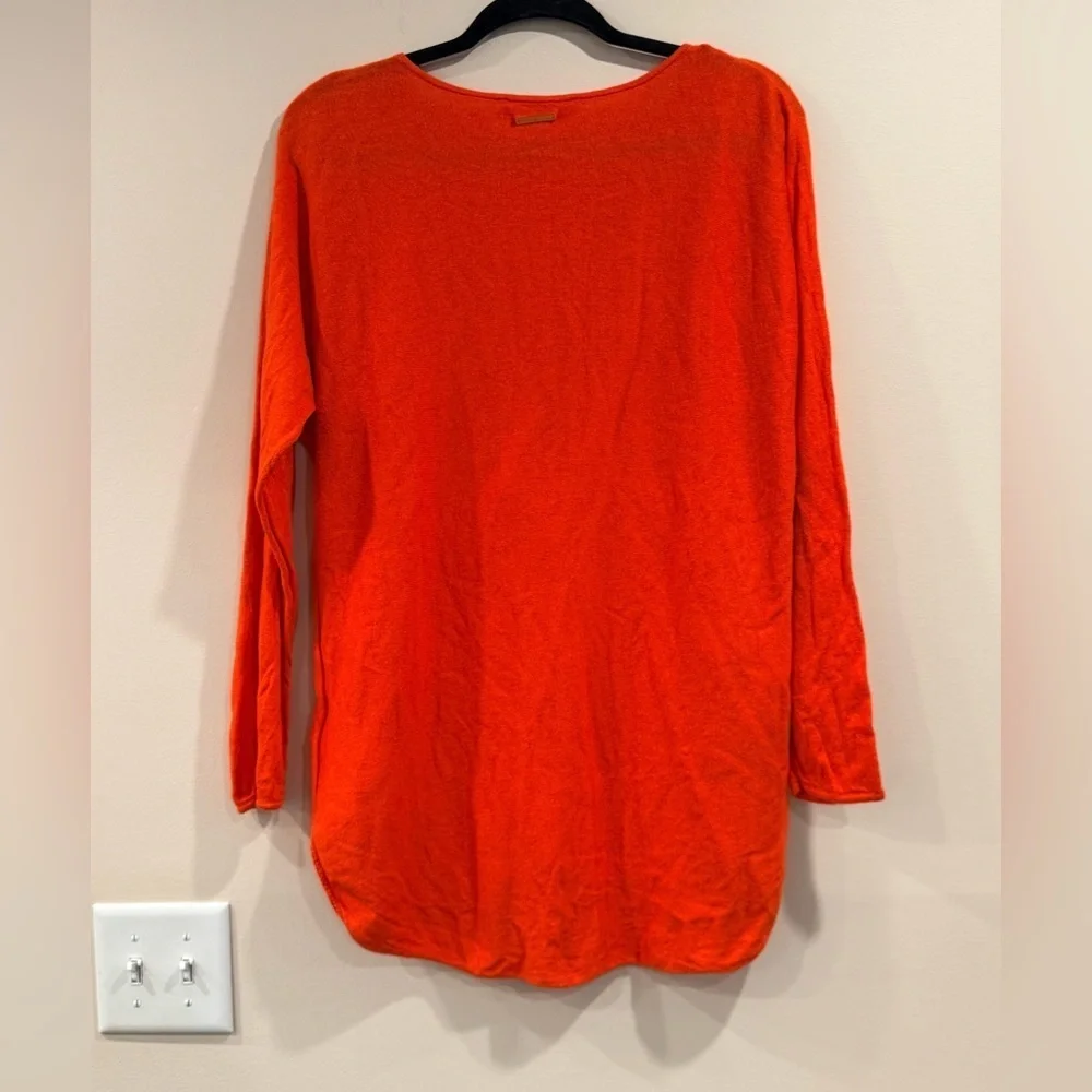 🔥Michael Kors Women's Orange Long Sleeve Top Sz L EUC🔥